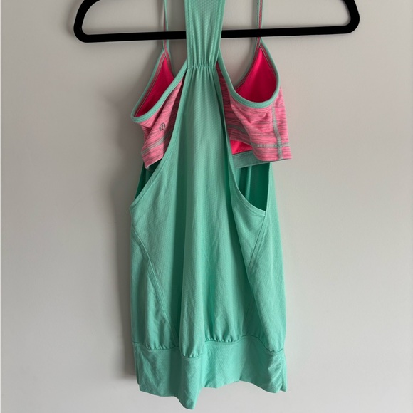 lululemon athletica Mint Green and Pink Tank Top - Picture 6 of 10